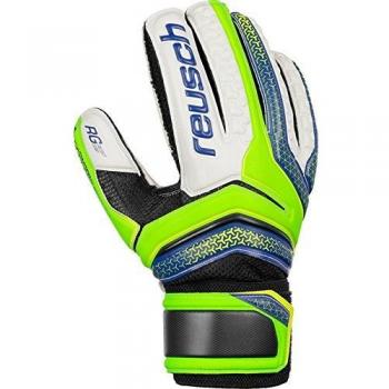 Reusch Serathor RG Finger Support 9.5 - Guantes de Portero para Hombre, Color Verde y Azul