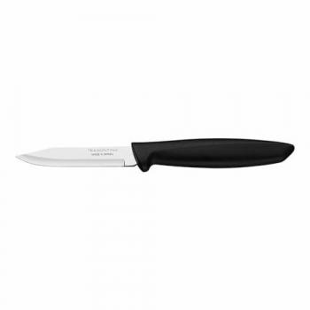 Cuchillo Pelador de Verduras y Frutas 3 Acero Inoxidable Negro Plenus Tramontina