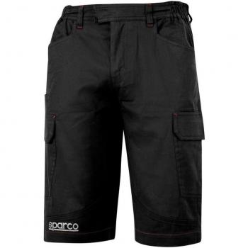 SPARCO - Pantalón bermuda cargo negro talla-l 02410nr3l