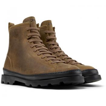 Botines de mujer Camper Brutus de piel marrón coyote - Talla 38