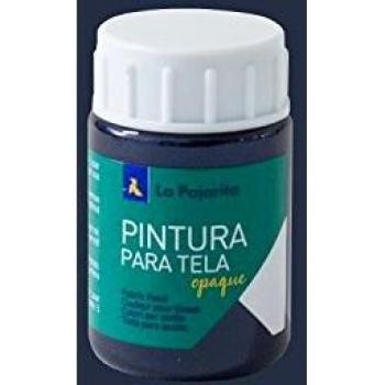 Pintura para Tela Opaque Metalizada Tom-18 Negro Azulado 35ML La Pajarita, Pintura de aplicación directa sobre tela