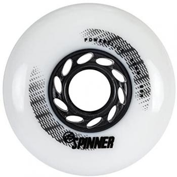 Patines Ruedas Powerslide Spinner 80mm 88A Blanco - 4 Unidades