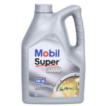 Aceite de motor MOBIL SUPER 3000 D1 5W30 5L, Aceite sintético, viscosidad 5W30, capacidad de 5 litros, adecuado para motores diésel y gasolina, cumple con especific