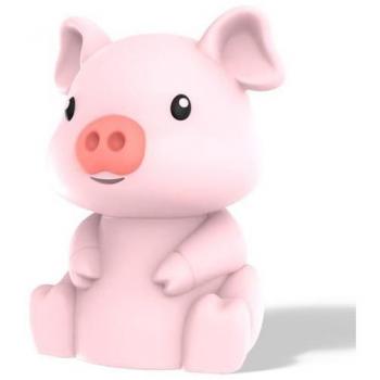 LÁMPARA CERDITO LUZ NOCHE INFANTIL ANIMALES CAMBIA DE COLOR TEMPORIZADOR