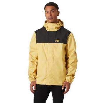 Chaqueta impermeable ligera con capucha Helly Hansen Vancouver amarilla pálido - XL