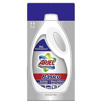 Ariel Detergente Líquido Básico para Lavadora, 60 Lavados, 3 Litros