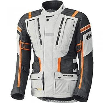 Held Chaqueta de la Motocicleta Hakuna II Adventurejacke Grau/Orange XL, Caballeros, Enduro/Reiseenduro, Todo el año, Naranja