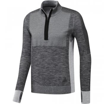 adidas PKNIT 1/2ZIP M - Sudadera para hombre, color negro, talla XL