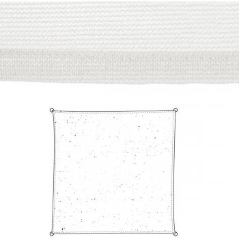 Velas de sombra Toldo 3 x 3 m Blanco Polietileno 300 x 300 x 0,5 cm