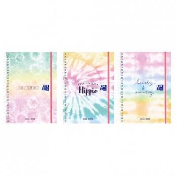 Agenda Escolar 2023-2024 Oxford Tapa Extradura 15x21 cm Semana Vista Diseño Tie Dye
