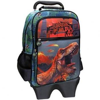 CYP BRANDS MC-31-JW - Mochila con Trolley Extraíble Jurassic World, Verde