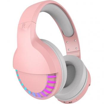 Auriculares Gaming Estéreo Plegables RGB Inalámbricos/Cableados Bluetooth V5.0 con Micrófono