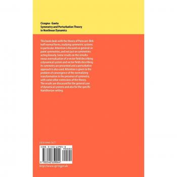 Symmetry and Perturbation Theory in Nonlinear Dynamics: Lecture Notes in Physics Monographs, Volume 57