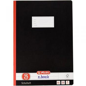 Cuaderno de Secundaria Herlitz x.book, DIN A4, Rayado con Margen, 20 Páginas, FSC Mix