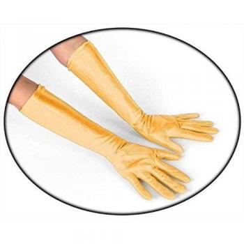 GUANTES LARGOS DORADOS