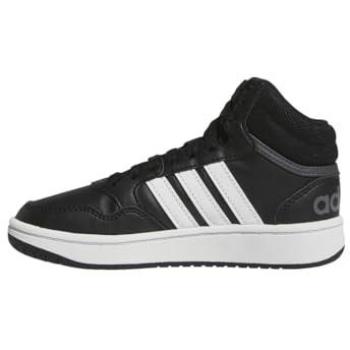 Adidas Hoops Mid 3.0 Kids Sneakers - Core Black / Ftwr White / Grey Six