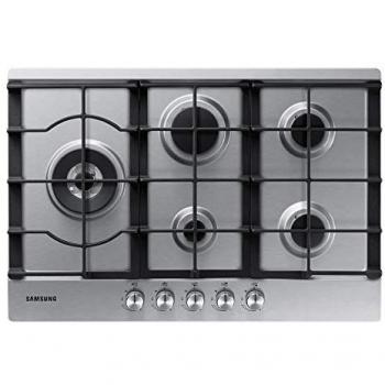 Samsung Piano Cottura a Gas 75 cm 5 Fuochi Inox Integrado con Wok Triple Crown