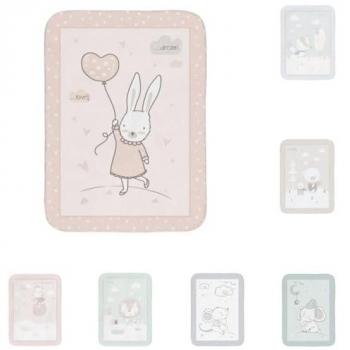 Manta de bebé super suave 80/110 cm Rabbits in Love, Kikkaboo Manta De Bebé Super Suave 80/110 Cm Conejos Enamorados, Kikkaboo manta bebé Super Soft 80 x