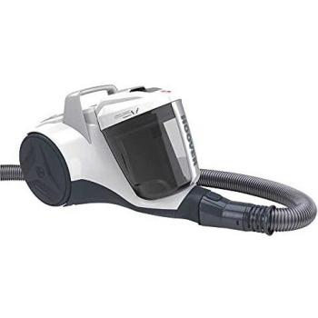 Hoover Breeze BR10 - Aspirador trineo sin bolsa con filtro EPA, tecnología ciclónica, 700 W, color gris y blanco