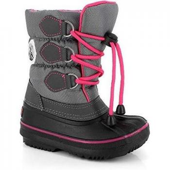 KIMBERFEEL Avalanche, Botas para Nieve Niños, Gris Oscuro, 32 EU