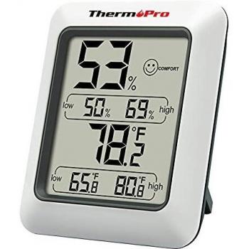 ThermoPro TP50 Termómetro Higrometro Digital para Interior Termohigrómetro Medidor Profesional para Medición de Temperatura y Humedad del Casa Ambiente