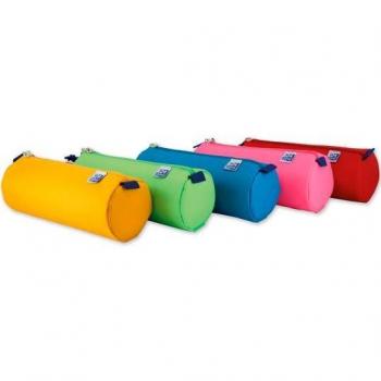 Estuche Portatodo Oxford Kangoo Kids Redondo Grande Poliéster Colores Surtidos 220x70x90 mm