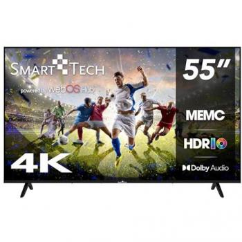 Televisor Smart Tech 55 D-LED 4K UHD con WebOS, Dolby Audio, WiFi y Bluetooth - Modelo 55UW02K