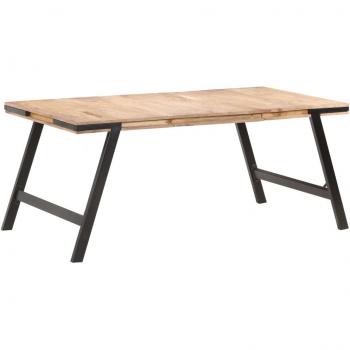 Mesa de comedor de madera maciza de mango 180x90x76 cm