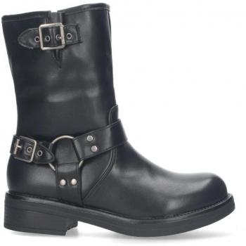 Botas de Mujer Estilo Motero Biker Color Negro YY-79