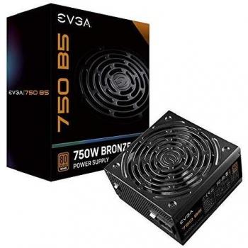 EVGA 750 B5, 80 Plus BRONZE 750W, Totalmente Modular, EVGA ECO Mode, Tamaño Compacto de 150 mm, Fuente de Alimentación 220-B5-0750-V2
