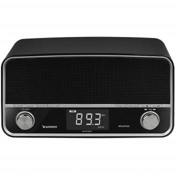 Sunstech RPRUBT5000BK - Radio Bluetooth multifunción de diseño Retro