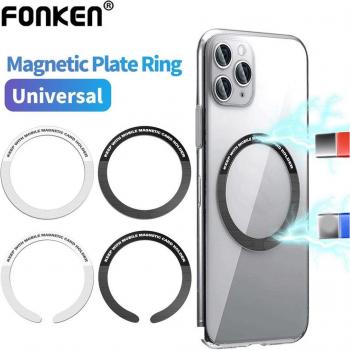 Soporte Magnético Universal para Cargador Inalámbrico Magsafe con Placa de Metal - Estilo A