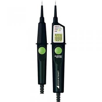 Gossen Metrawatt DUSPOL Digital 1000 - Comprobador de tensión digital, hasta 1000 V AC y 1200 V DC, prueba de continuidad, IP65, detector de voltaje bipolar CAT III 1000