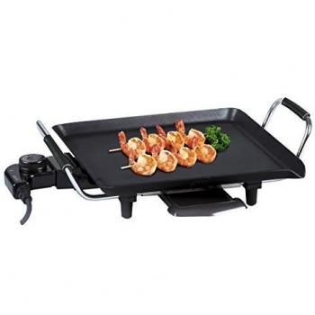 Sogo BAR-SS-1216 Plancha de asar mini cuadrada, 1500 W, Otro, Negro