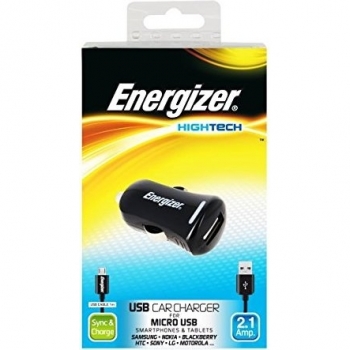Energizer DC1UHMC2 - Cargador de coche 2.1A, Micro USB