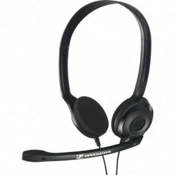 Sennheiser PC 3 Chat Auricular con micrófono Diadema Binaural Negro