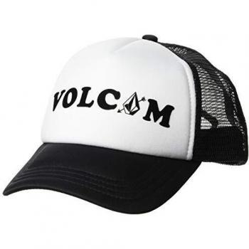 Volcom Women's Good Timez Adjustable Trucker Hat Gorra de béisbol, Blanco, Talla única para Mujer
