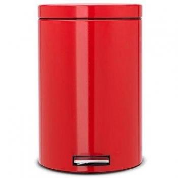 Brabantia 106026 - Cubo con pedal, 20 l, color rojo