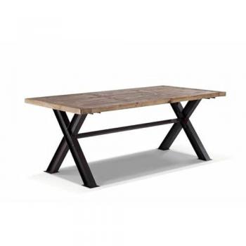 Mesa de Comedor DKD Home Decor de Madera y Metal Reciclado 200 x 100 x 78 cm