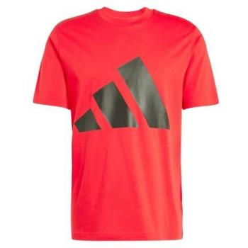 Camiseta Deportiva Adidas Essentials Big Logo Roja/Negra para Hombre