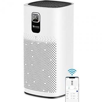 proscenic A9 Purificador de Aire con Filtro HEPA, Alexa y App Control Inteligente, Purificador Aire para Alergias, Olor de Tabaco, Polen y Caspa de Mascota, hasta 90 m² y CADR de 460m³/h