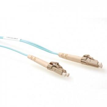 Cable de Fibra Óptica Multimodo 50/125 OM4 duplex LSZH con conectores LC 10,00 m