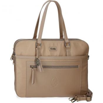 Maletín portaordenador El Potro Lana Beige