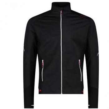 CMP Unlimitech Hybrid Lightweight Softshell Jacket for Men - Black/Anthracite - XL