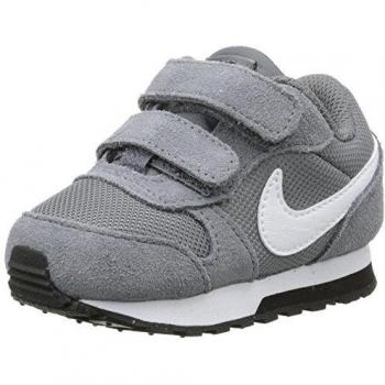 Nike MD Runner 2 (Tdv), Zapatos de Primeros Pasos Para Bebés, Gris / Blanco / Negro (Cool Grey / White-Black), 26 EU