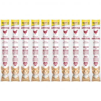 GimCat Sticks barritas para gatos - Aves (20 unidades)