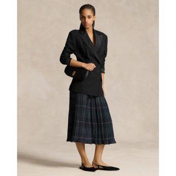 Ralph Lauren Blue Midi Skirt for Women, Size S, AW24, Hand Wash