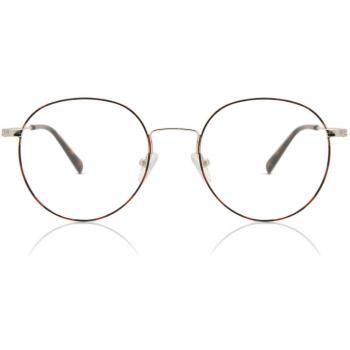 Gafas Anti-Azules Oval Montuta Completa Metálico Dorados Armazones para Hombre - SmartBuy Collection