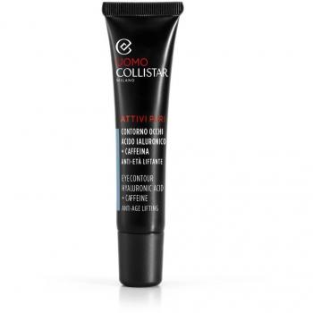 Collistar Linea Uomo Attivi Puri Eye Contour Hyaluronic Acid + Caffeine Eye Contour Anti-Ageing Brightening Eye Cream 15 ml