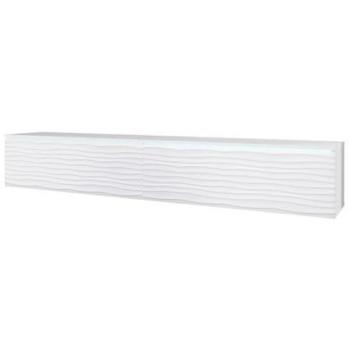 Mesa de TV Sarasota 164 LED Blanca, 180x30x33 cm